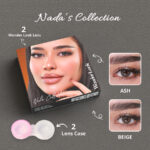 مجموعة WonderLook Nada – عدسات شهرية باللون الرمادي والبيج