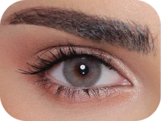 Close-up of an eye wearing Luminous colored contact lenses