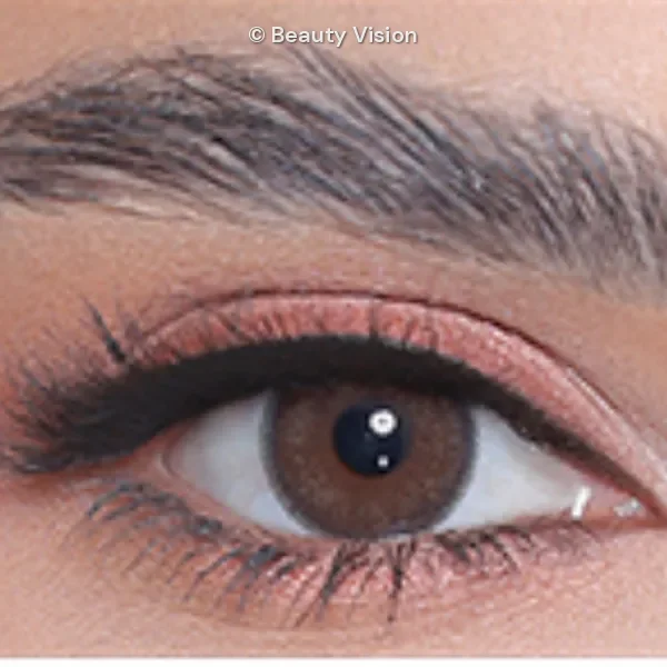 3D Colors 3D Marble colored contact lens, close-up on the eye