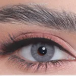 Close-up of an eye wearing 3D Colors Rhino colored contact lenses