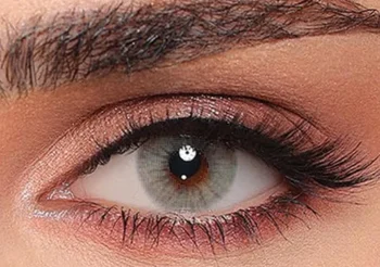 Luminous Crystal colored contact lens on the eye