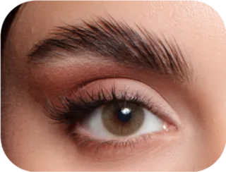 Close-up of an eye wearing Élite colored contact lenses